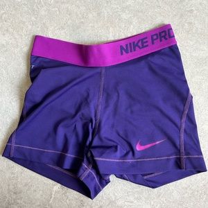 Nike Pro 3’’ Spandex Shorts - Purple